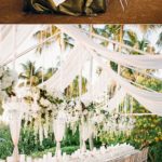 decoración floral aérea para bodas